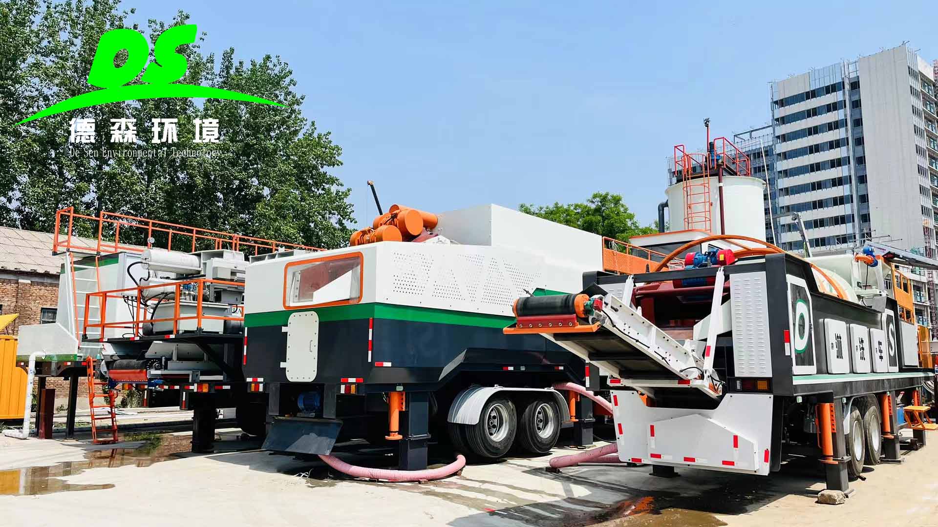 模塊化高效出擊！德森泥漿分級篩分車破局之道