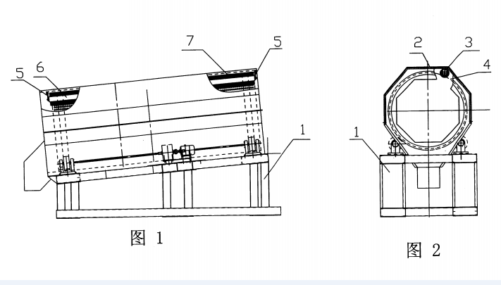 陶粒滾筒篩分機(jī)結(jié)構(gòu)示意圖