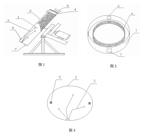 圓盤(pán)造粒機(jī)的可篩分式筒體的結(jié)構(gòu)示意圖