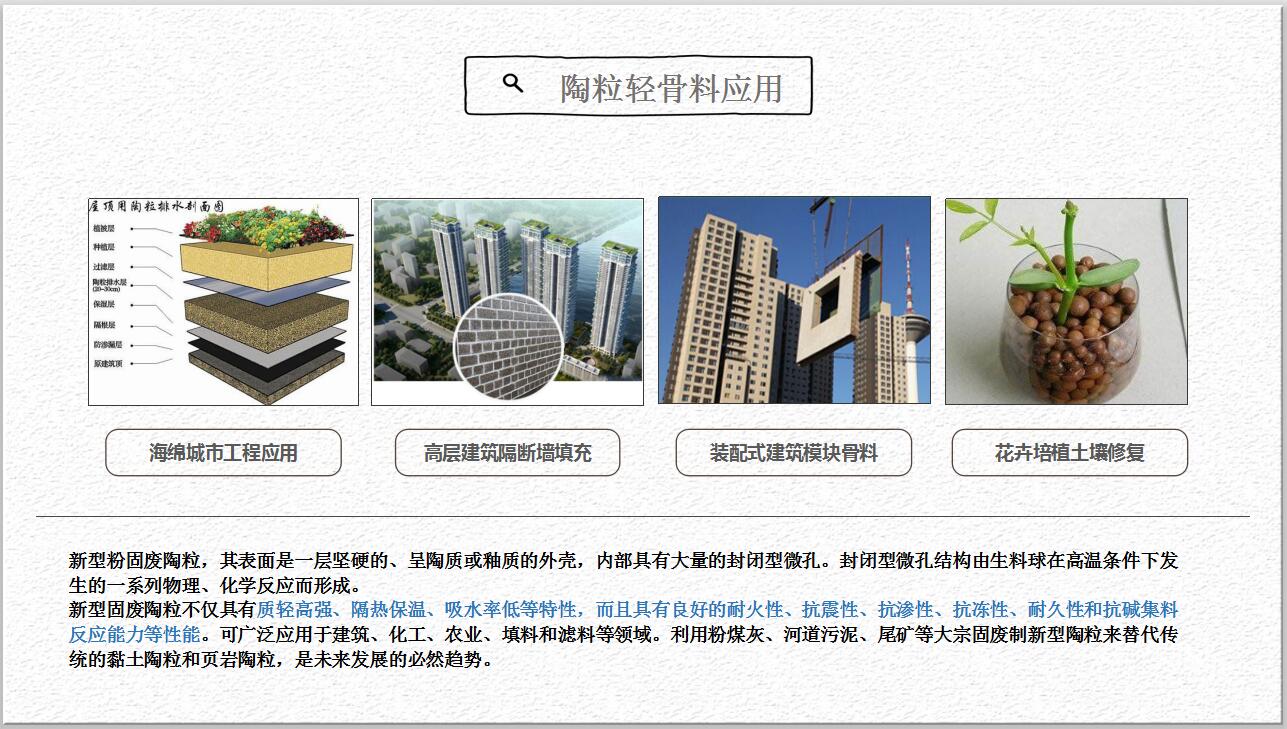飛灰制陶粒綜合利用